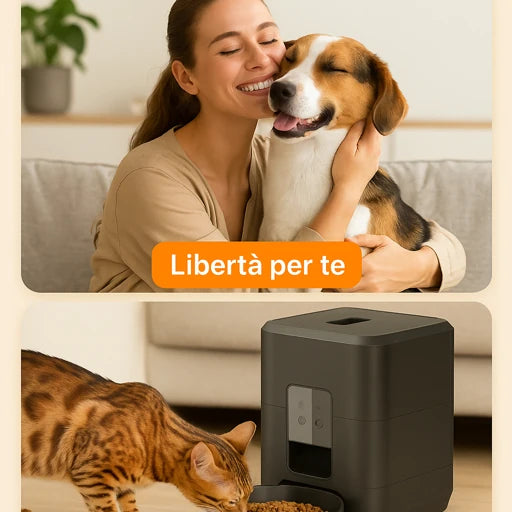 CatEase Timer Feeder – Dispenser Automatico Programmabile per Gatti (senza Wi‑Fi)